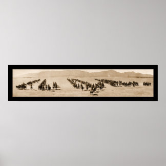 Póster Artilharia El Paso TX Huge Foto 1916