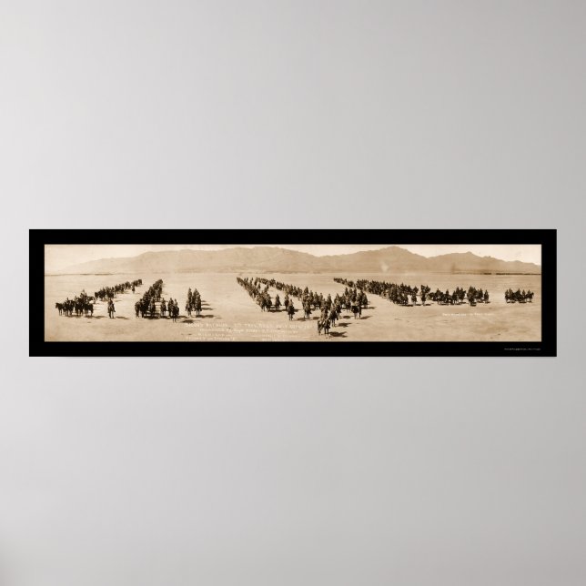 Póster Artilharia El Paso TX Huge Foto 1916 (Frente)