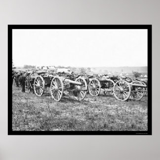 Póster Artilharia em Richmond, VA 1862