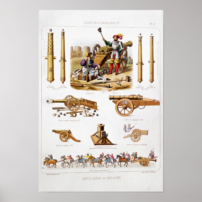 Póster Artilharia francesa (Frente)