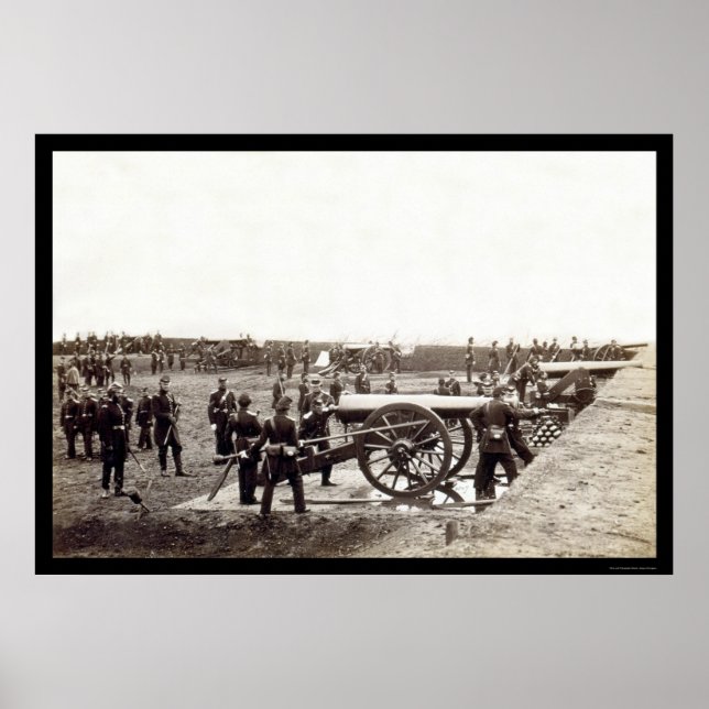 Póster Artilharia pesada de 1rua de Connecticut em Fort R (Frente)