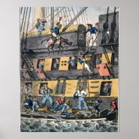 Artilharia voadora ou fuzileiro (gravador a cores)