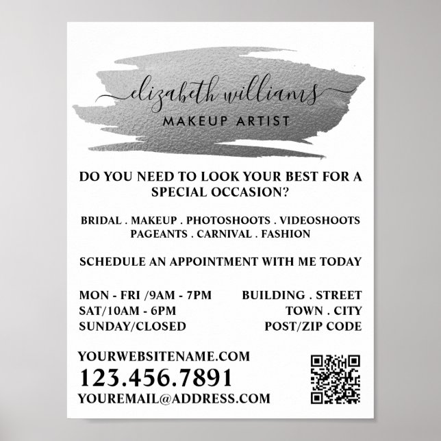 Poster Artista de Maquiagem de Quebra-Cabeça de Prata de  (Frente)