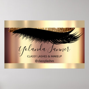Poster Artista de maquiagem profissional Eyelash único M