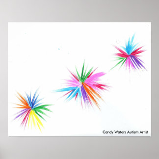 Poster Artista do Autismo Candy Waters