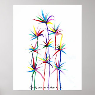 Poster Artista do Autismo Candy Waters