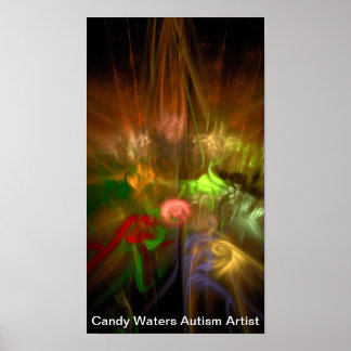 Poster Artista do Autismo Candy Waters