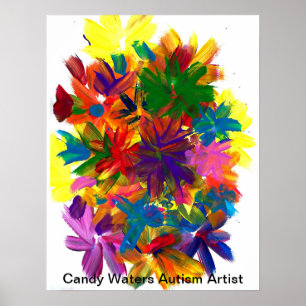 Poster Artista do Autismo Candy Waters