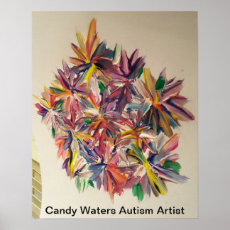 Poster Artista do Autismo Candy Waters