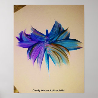 Póster Artista do Autismo Candy Waters