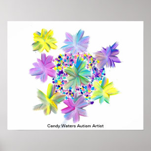 Poster Artista do Autismo Candy Waters