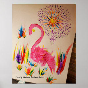 Poster Artista do Autismo Candy Waters