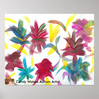 Póster Artista do Autismo Candy Waters