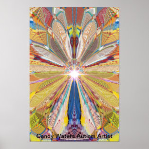 Poster Artista do Autismo Candy Waters