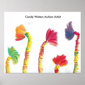 Póster Artista do Autismo Candy Waters