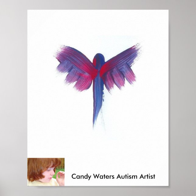 Poster Artista do Autismo Candy Waters (Frente)