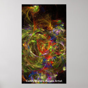 Poster Artista do Autismo Candy Waters