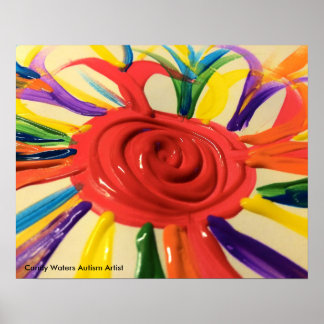 Póster Artista do Autismo Candy Waters