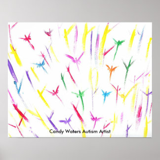 Poster Artista do Autismo Candy Waters