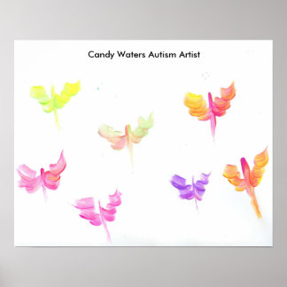 Poster Artista do Autismo Candy Waters