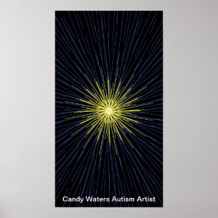 Poster Artista do Autismo Candy Waters