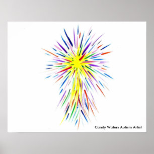 Poster Artista do Autismo Candy Waters