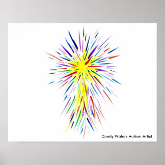 Poster Artista do Autismo Candy Waters