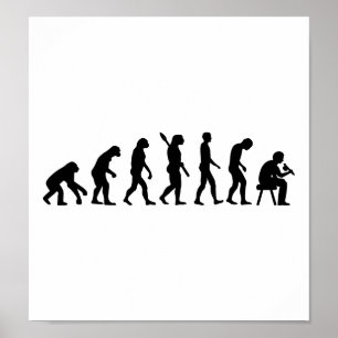 Póster Artista do tatuagem da evolução
