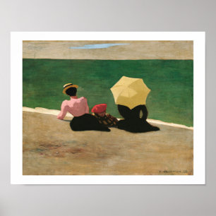 Póster "Artista Félix Vallotton/na praia"