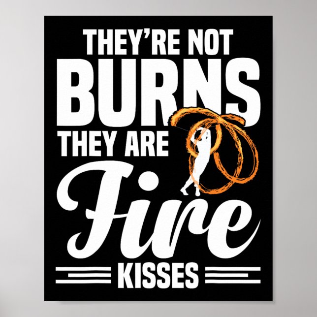 Poster Artista Fogo Poi Fire Spinning Fire Dancing Sp (Frente)