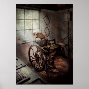 Póster Artista gráfico - máquina impressora humilde