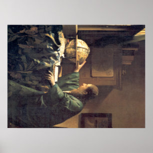 Póster Artista holandês Vermeer que pinta o astrónomo