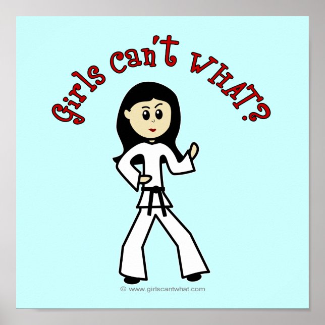 Póster Artista marcial Light Girl (Frente)