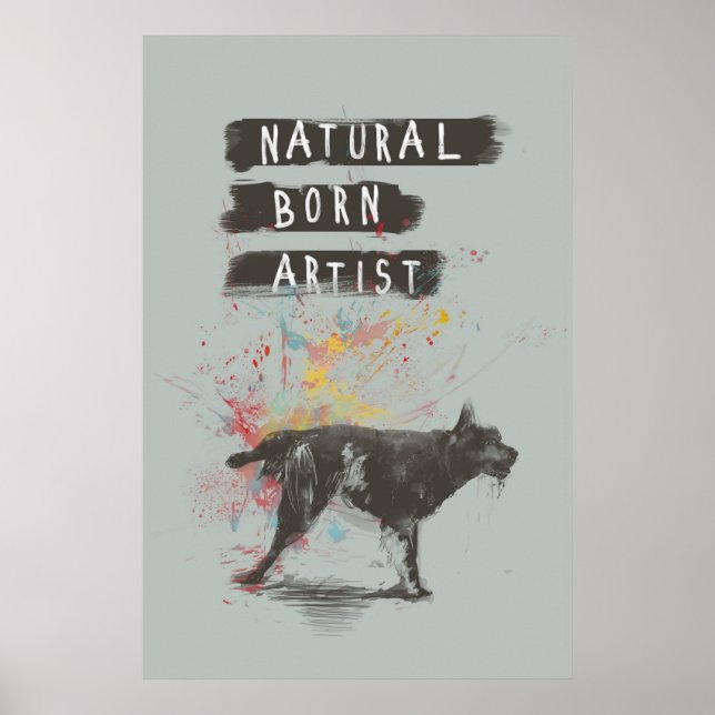 Póster artista nascer natural (Frente)