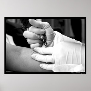 Póster Artista No Trabalho