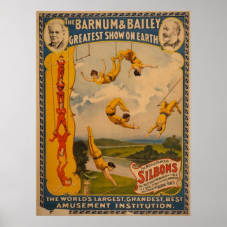 Poster Artistas Barnum & Bailey / Trapeze