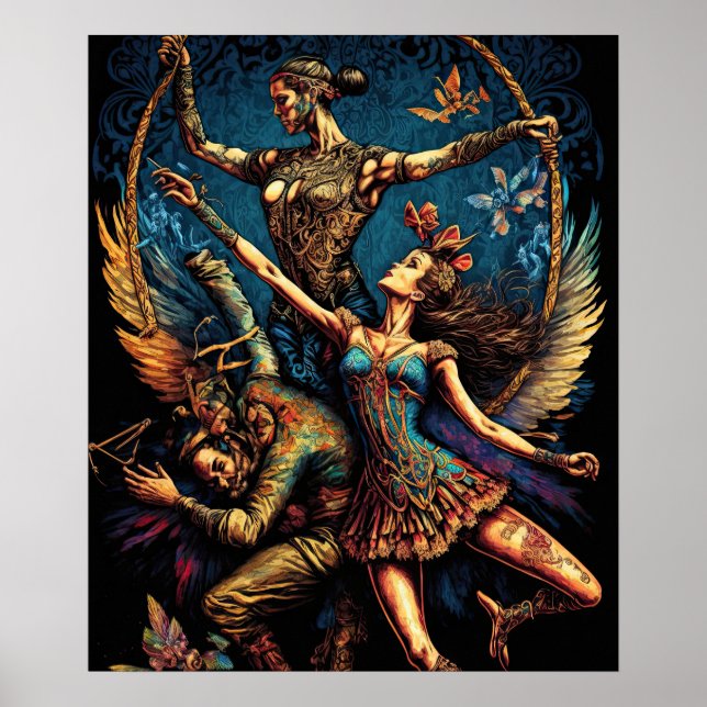 Poster Artistas De Trapeze Circo Vaudeville (Frente)