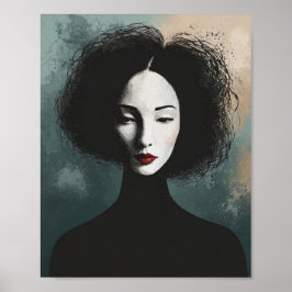 Poster Artistic Faceless Woman Portrait
