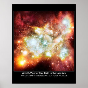 Poster Artist's View of Star Birth in the Lynx Arc