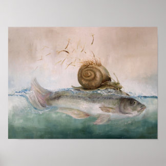 Póster ArtPoster BaumSchneckenFisch