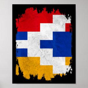 Poster Artsakh Forte Defende Artsakh Armênia Sinalizador