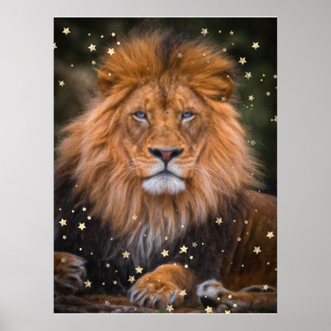 Poster *~* Artsy AP23 Artístico Celestial SOFT Brown LION (Frente)