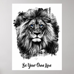 Poster *~* Artsy AP23 Pintura Artística SILVER LION