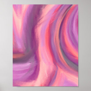 Poster Artsy, Cor-de-rosa, Abstrato