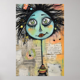 Poster Artsy Damas 2 Olhos Verdes