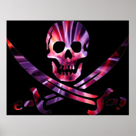 Poster Artsy Pirate Skull