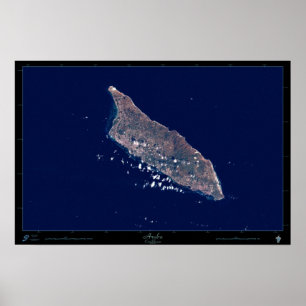 Póster Aruba, Cartaz Satélite do Caribe