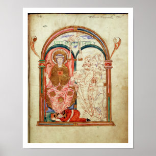 Póster Arundel 155 monges f.133 de Christchurch,