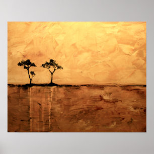 Póster Árvore 16 x 20 da acácia pelo caminhante de Ben