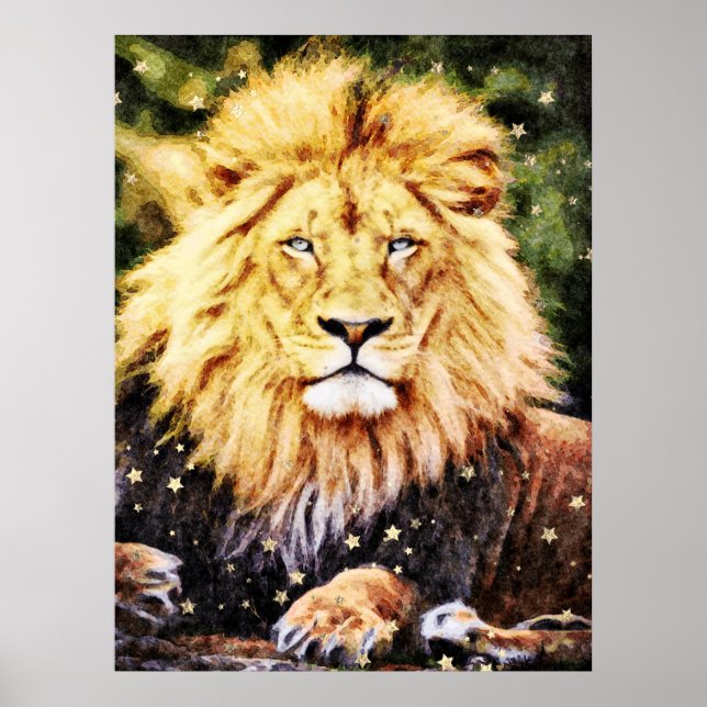 Poster *~* Árvore AP23 Ouro Celestial Artístico LION (Frente)